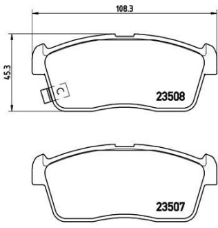 Тормозные колодки дисковые BREMBO P79 020 (фото 1)