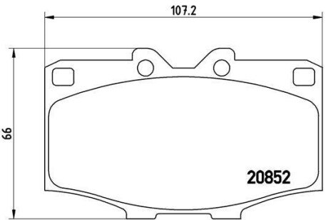 Гальмівні колодки дискові BREMBO P83 006