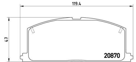 Гальмівні колодки дискові BREMBO P83 011