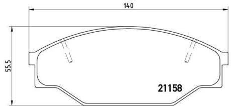 Гальмівні колодки дискові BREMBO P83 013