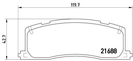 Гальмівні колодки дискові BREMBO P83 030