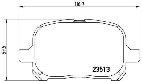 Тормозные колодки дисковые BREMBO P83 040