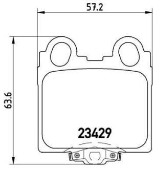 Тормозные колодки дисковые BREMBO P83 045