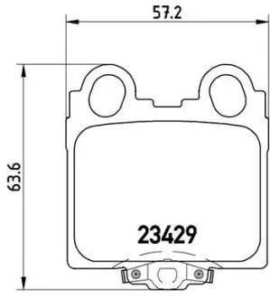 Тормозные колодки дисковые BREMBO P83 045