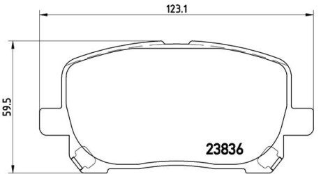 Тормозные колодки дисковые BREMBO P83 061