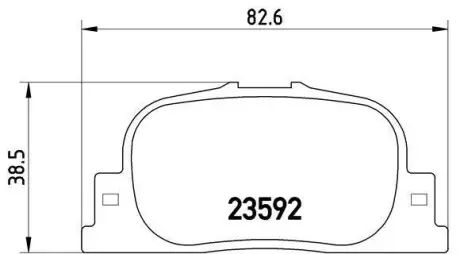 Тормозные колодки дисковые BREMBO P83 063