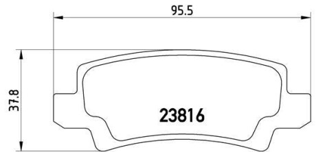 Гальмівні колодки дискові BREMBO P83 065