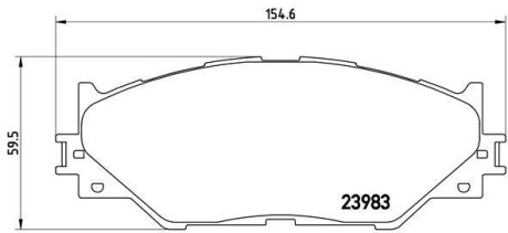 Гальмівні колодки дискові BREMBO P83 074