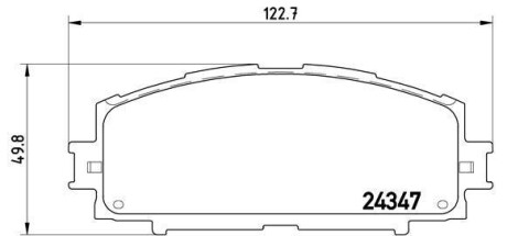 Тормозные колодки дисковые BREMBO P83 086