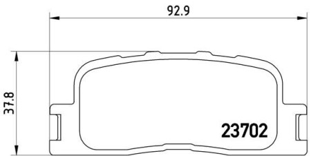 Тормозные колодки дисковые BREMBO P83 088 (фото 1)