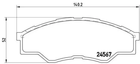 Гальмівні колодки дискові BREMBO P83 096