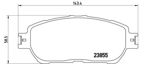 Тормозные колодки дисковые BREMBO P83 105