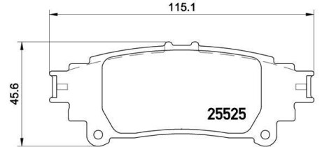 Тормозные колодки дисковые BREMBO P83 132