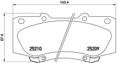 Гальмівні колодки дискові BREMBO P83 140