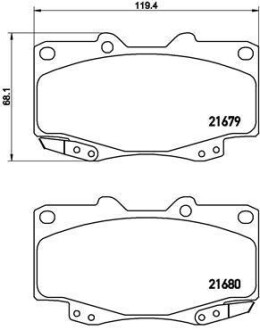 Гальмівні колодки. BREMBO P83 151