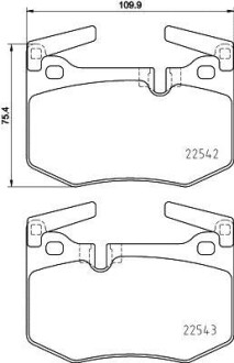 Тормозные колодки дисковые BREMBO P83 164