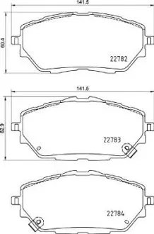 Тормозные колодки дисковые BREMBO P83 171