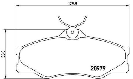 Тормозные колодки. BREMBO P85 008