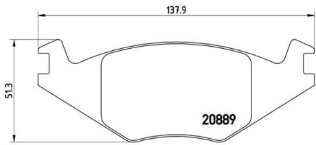 Гальмівні колодки дискові BREMBO P85 019