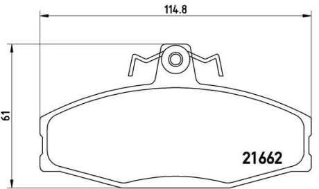 Тормозные колодки дисковые BREMBO P85 022