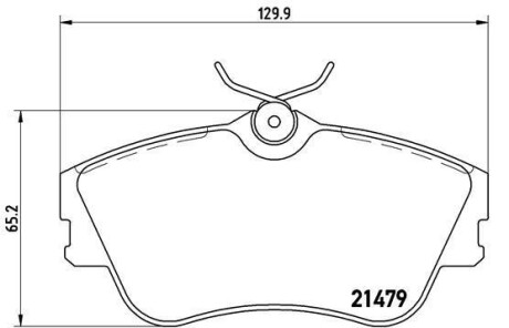 Тормозные колодки дисковые BREMBO P85 029