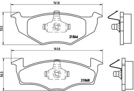 Гальмівні колодки. BREMBO P85 030