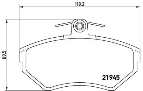 Гальмівні колодки дискові BREMBO P85 032