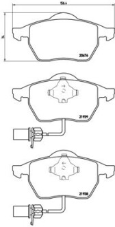 Тормозные колодки дисковые BREMBO P85 037