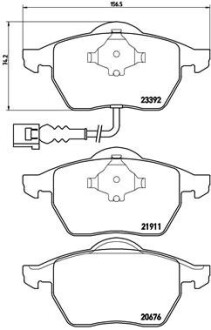 Гальмівні колодки дискові BREMBO P85 045