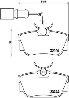 Тормозные колодки дисковые BREMBO P85 059