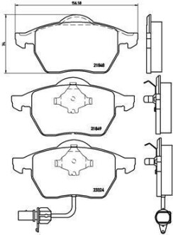 Тормозные колодки дисковые BREMBO P85 060