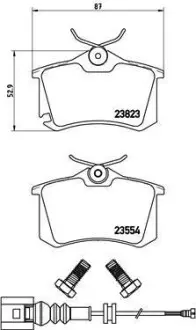 Тормозные колодки дисковые BREMBO P85 066