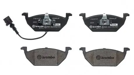 Тормозные колодки дисковые BREMBO P85 072X