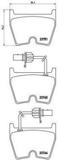 Гальмівні колодки дискові BREMBO P85 078