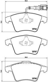 Гальмівні колодки дискові BREMBO P85 082