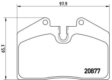 Тормозные колодки дисковые BREMBO P85 094