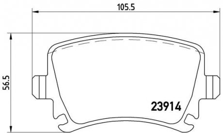 Гальмівні колодки дискові BREMBO P85 095X