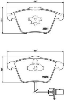 Тормозные колодки дисковые BREMBO P85 097