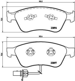 Тормозные колодки дисковые BREMBO P85 102