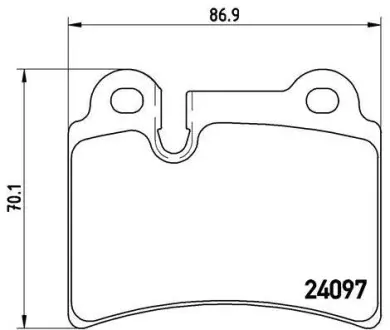 Тормозные колодки дисковые BREMBO P85 111