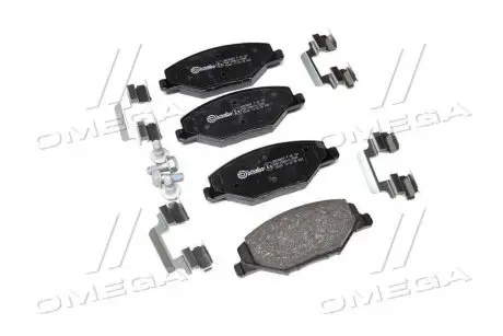 Колодка гальм. диск. SKODA FABIA 1.2-1.6 2007-2014, VW POLO 1.6 2010 - передн. BREMBO P85 121