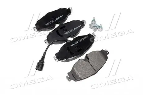 Колодка гальм. диск. SKODA OCTAVIA 1.2-2.0TDI 2012-, VW GOLF VII 1.2-2.0TDI 2012 - передн. (B BREMBO P85 126