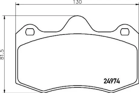 Тормозные колодки дисковые BREMBO P85 134