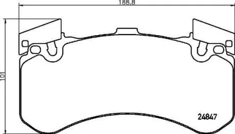 Гальмівні колодки дискові BREMBO P85 136