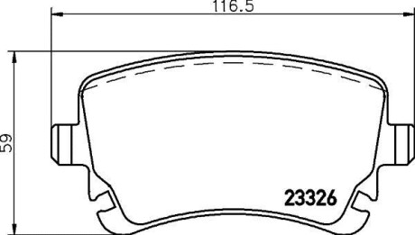 Тормозные колодки дисковые BREMBO P85 143