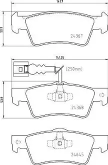 Тормозные колодки. BREMBO P85 163