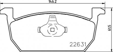 Гальмівні колодки дискові BREMBO P85 167