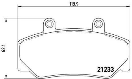 Тормозные колодки дисковые BREMBO P86 006