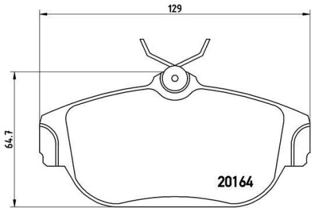 Гальмівні колодки дискові BREMBO P86 007