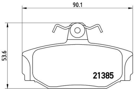 Тормозные колодки дисковые BREMBO P86 009